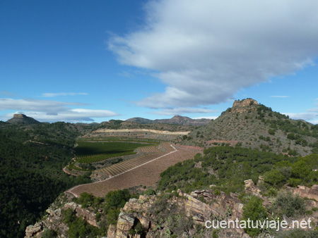 El Xocainet y la Muela de Segar desde La Cruz, Gilet (Valencia)